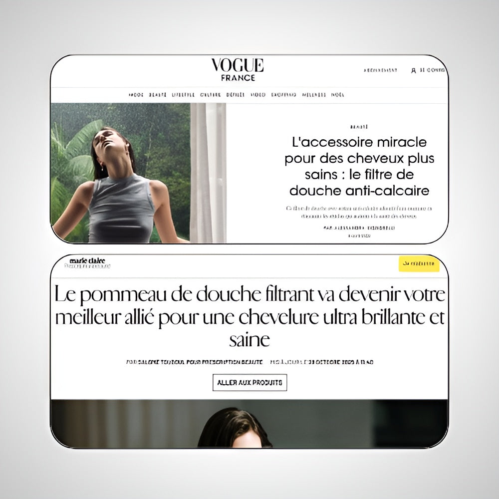 Pommeau de douche filtrant