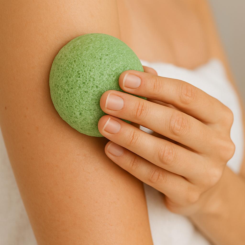 Pack 3 éponges Konjac, Charbon, Thé vert