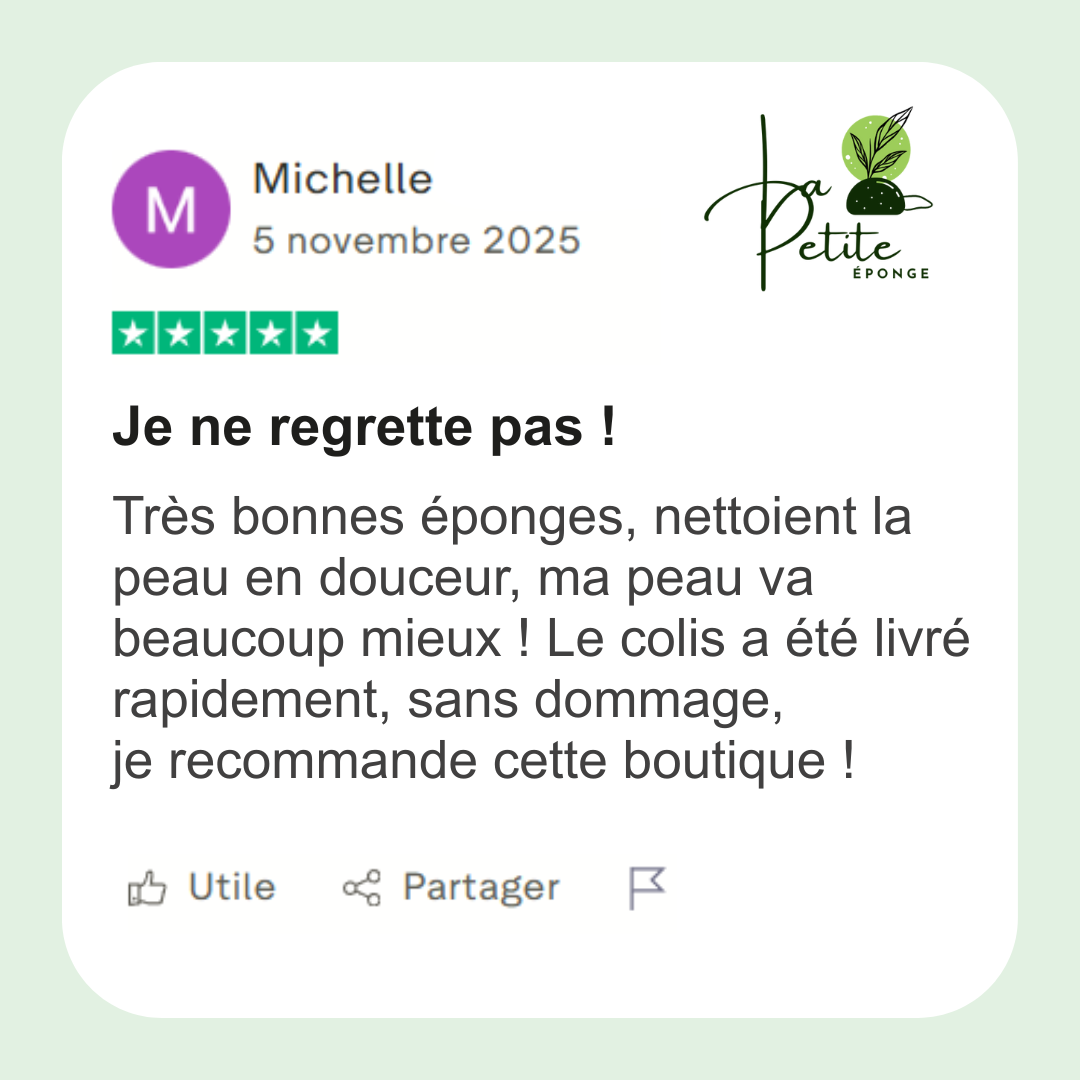 Pack 3 éponges Konjac, Charbon, Thé vert