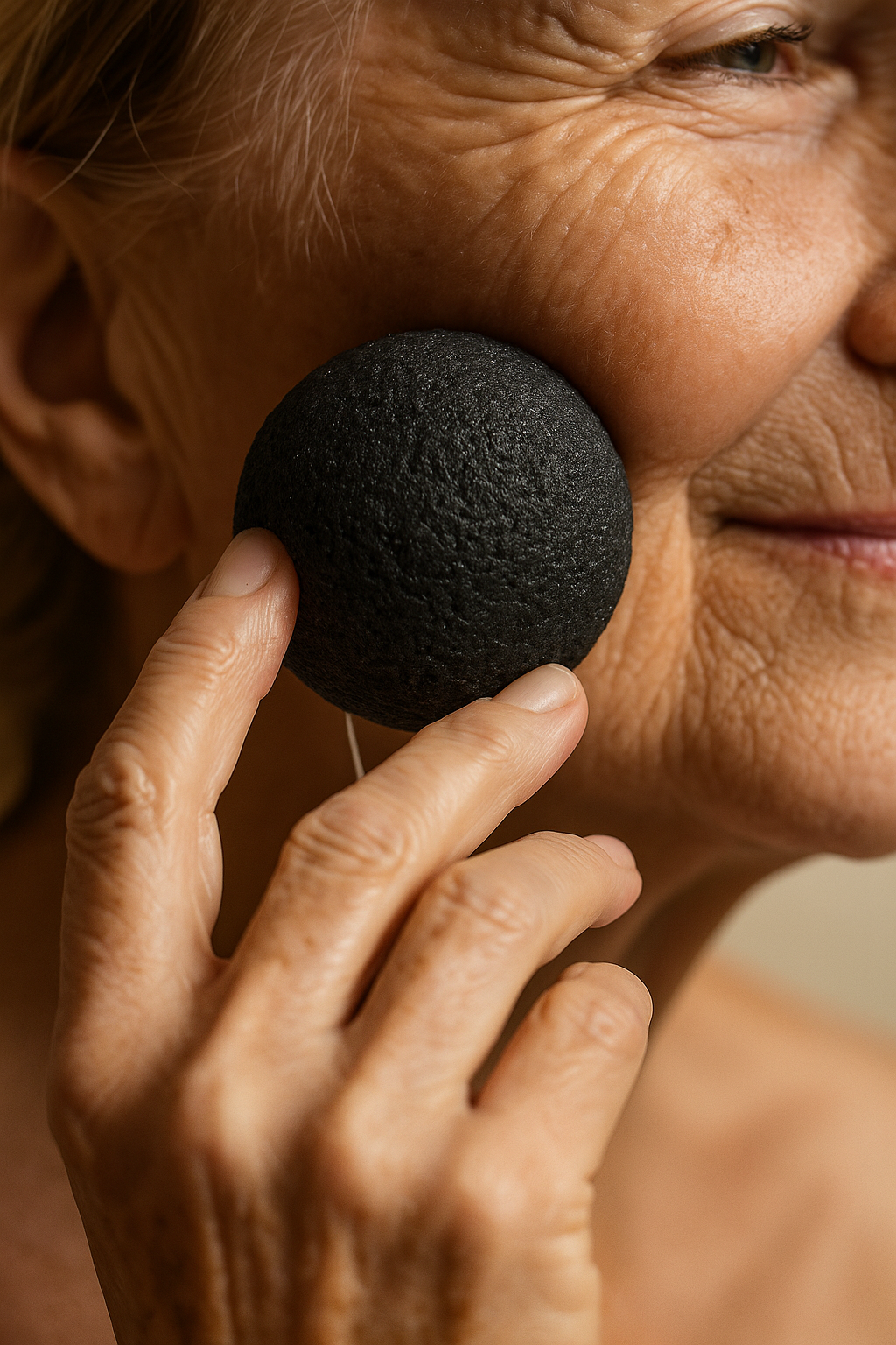 Pack 3 éponges Konjac, Charbon, Thé vert