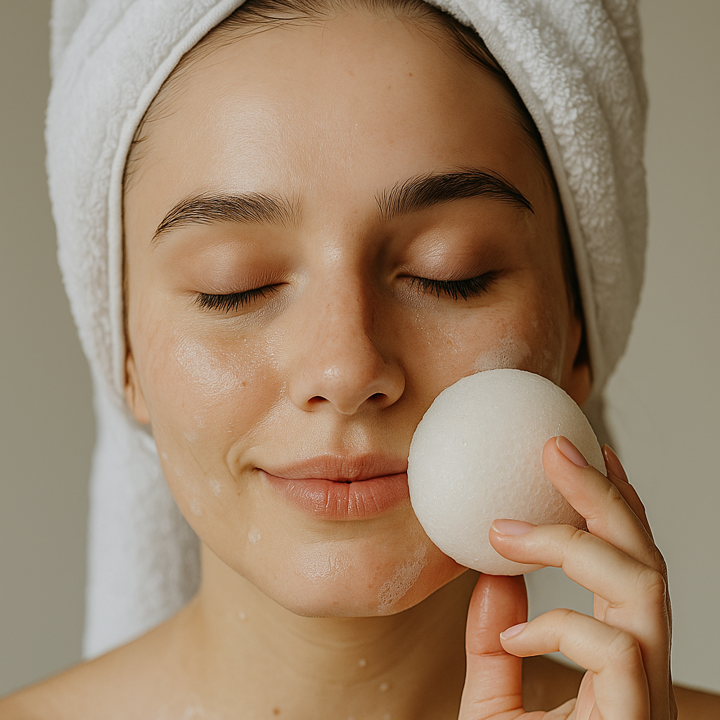 Pack 3 éponges Konjac, Charbon, Thé vert